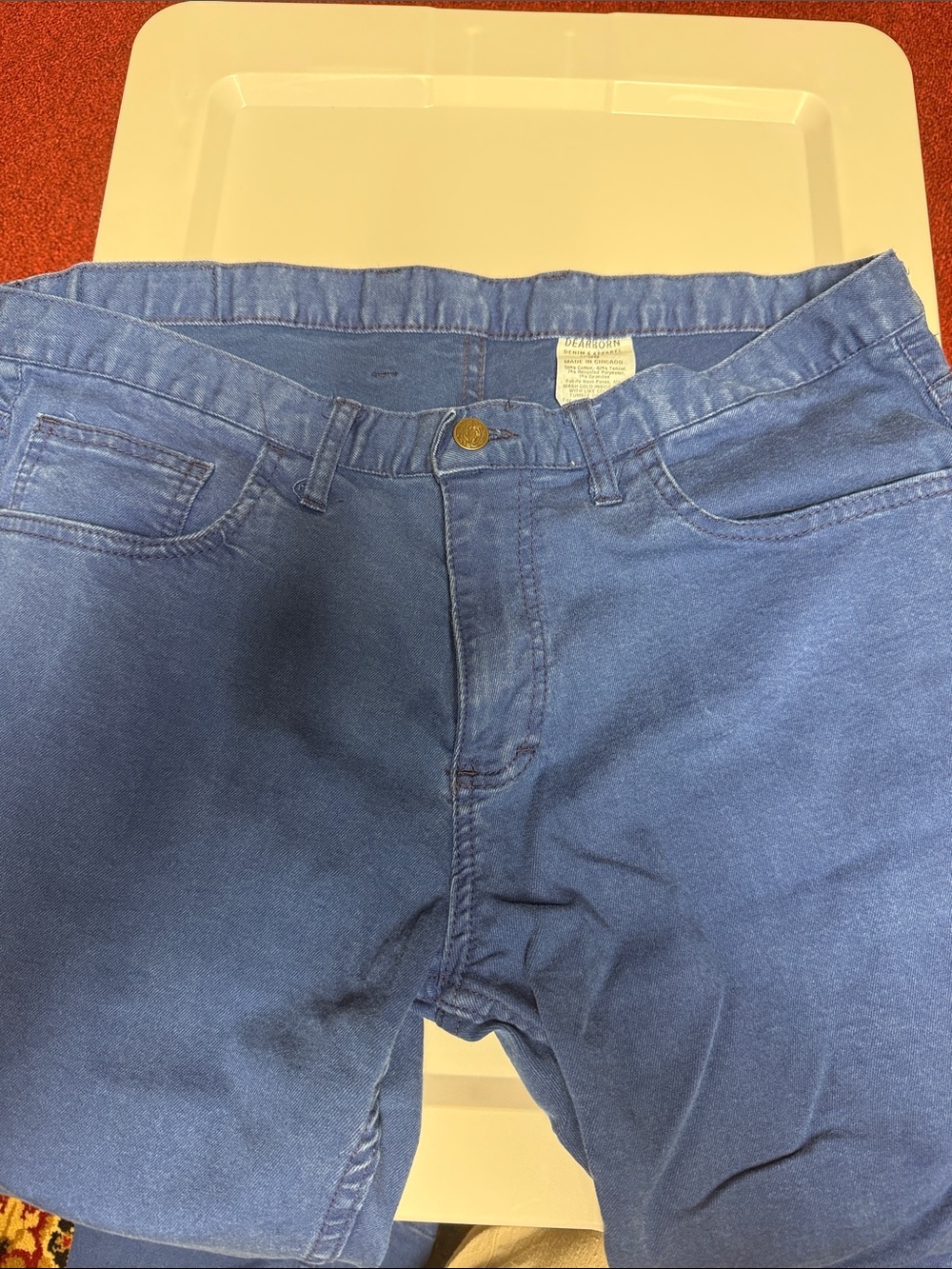 Dearborn Denim Men's Relaxed Jeans in Medium Blue